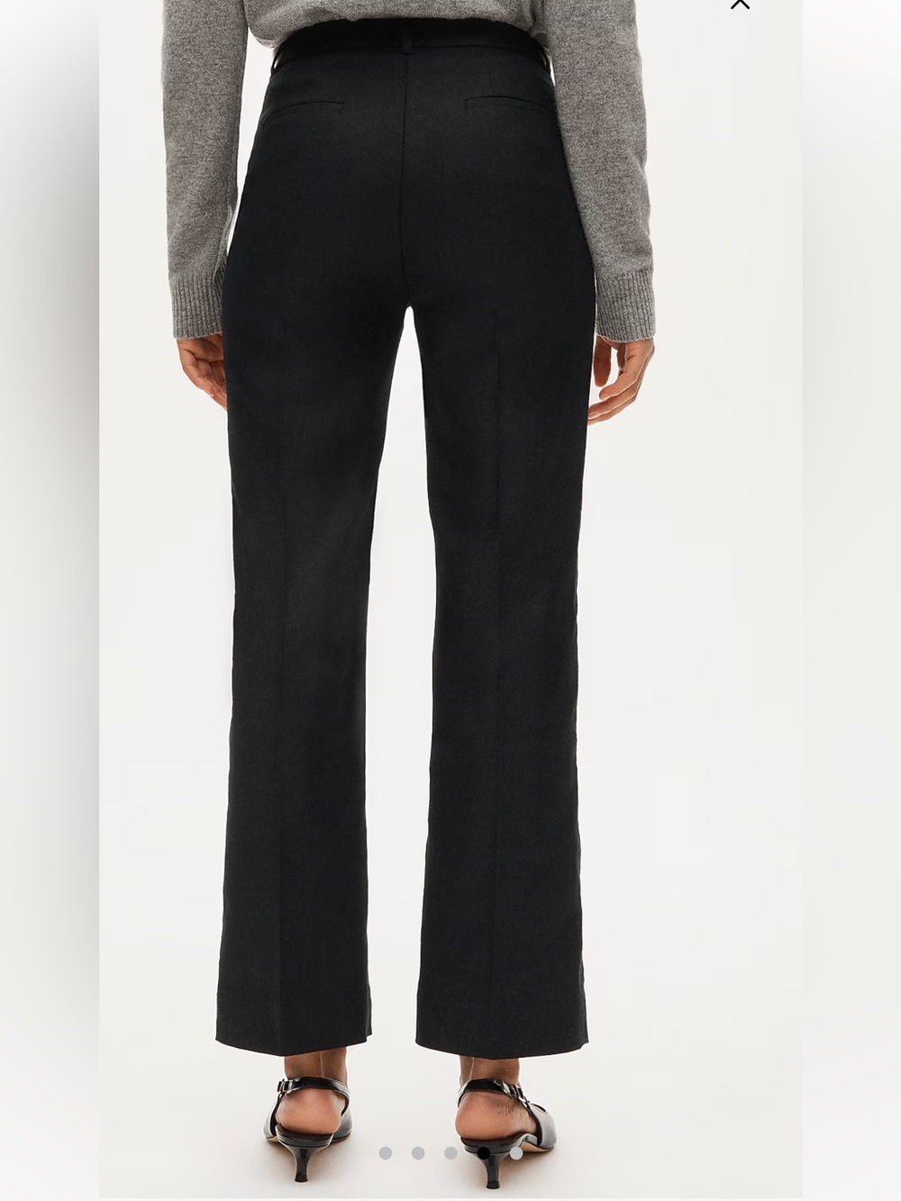NWT J Crew Kaya pant in stretch linen blend, size 4 Black - Picture 3 of 8